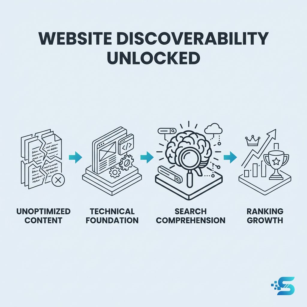 creativesitemy's tweet photo. Website discoverability isn't accidental—it's engineered. By building a solid technical foundation, we ensure search engines and AI truly comprehend your content. Ready to unlock your site's potential?

#SEO #WebDevelopment #DigitalStrategy #AI #SearchOptimization https://t.co/1Jh60s35Qz