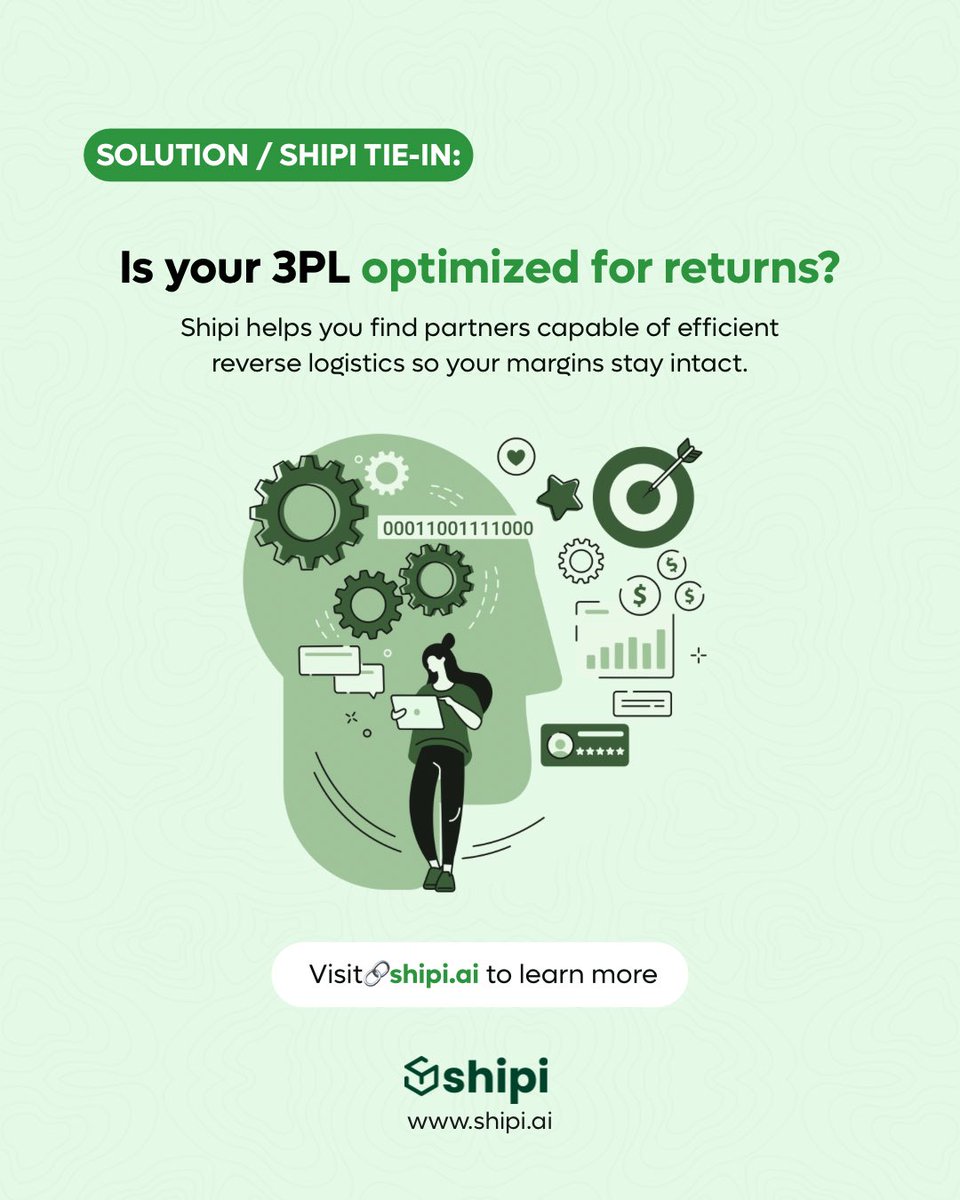 teamshipi's tweet image. A return isn’t just a refund. It’s reverse shipping, inspection, restocking, and margin loss. Is your 3PL optimized for reverse logistics? #ReturnsManagement #EcommerceMargins #Shipi