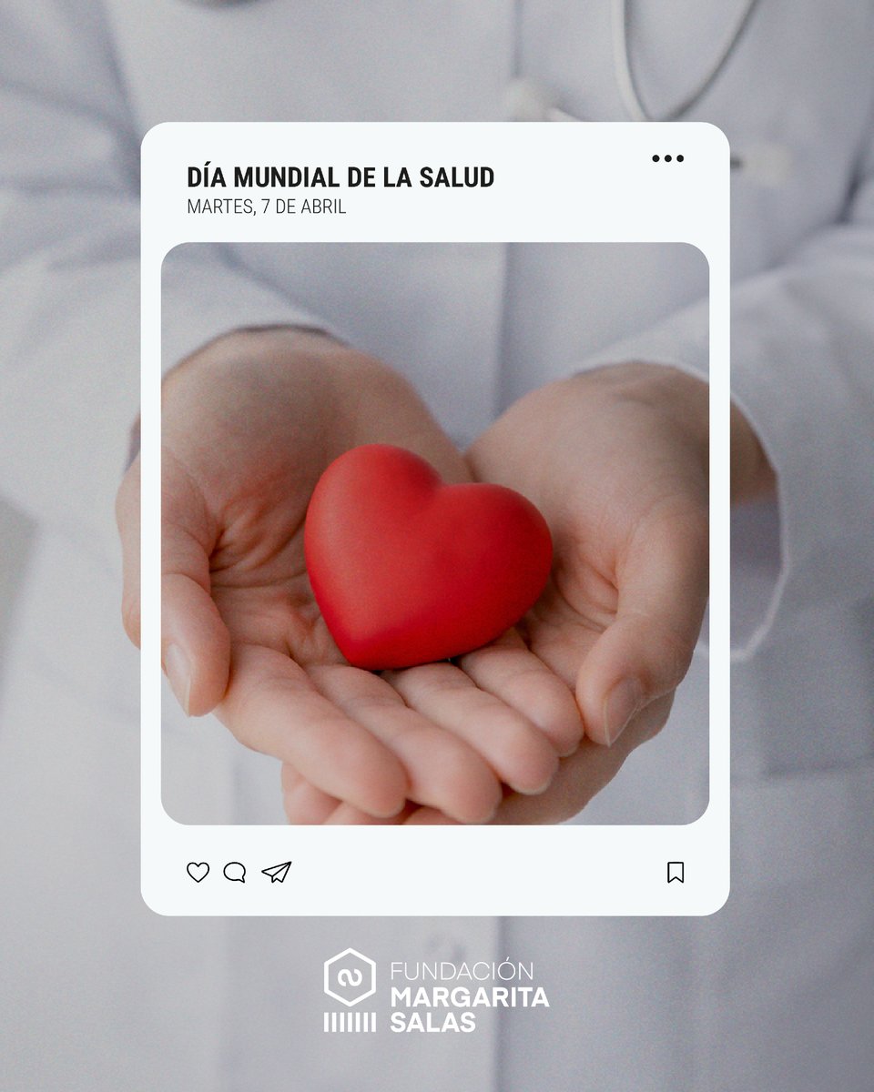 MsalasFundacion's tweet photo. Hoy celebramos el Día Mundial de la Salud.

La salud no se nota hasta que nos falta. Cuidarnos no debería ser algo puntual, sino un compromiso diario con nuestro bienestar físico y mental.
La prevención, la investigación y la educación en salud son claves para vivir más y mejor 🌍

#DíaMundialDeLaSalud #SaludParaTodos #Bienestar #Prevención #VidaSaludable #Ciencia #FundaciónMargaritaSalas