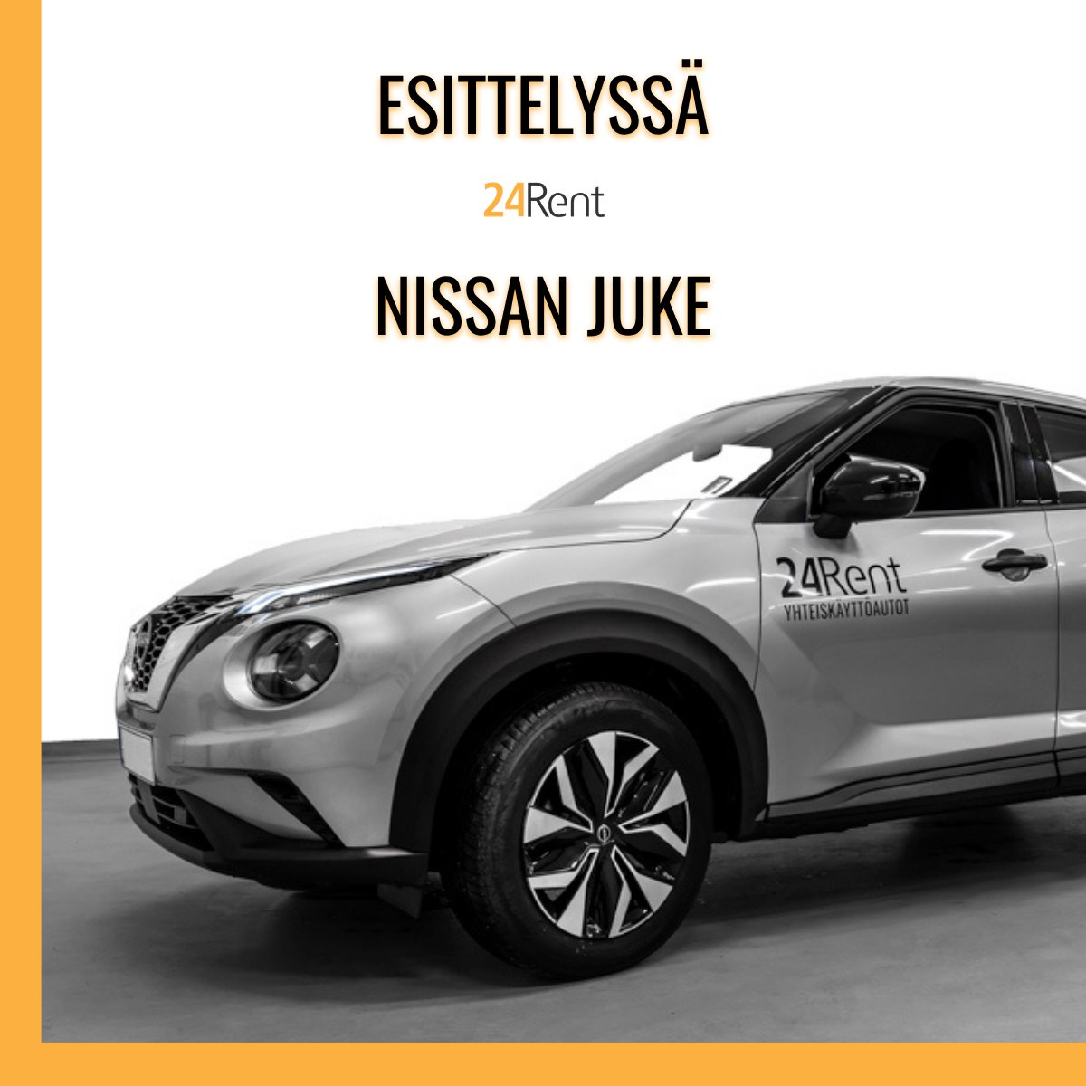 24rent's tweet photo. Nissan Juke on kompakti, tyylikäs ja edullinen crossover, joka tarjoaa miellyttävän ajokokemuksen automaattivaihteiston ansiosta. Acenta-varustelutaso sisältää mm. peruutuskameran, mäkilähtöavustimen ja puhelinpeilauksen. Moderni muotoilu ja kompakti koko sopivat hyvin myös kaupunkiajoon.

Varaa Nissan Juke: https://t.co/izn2zWhNf1 

#24rent #24rentfi #nissan #juke #nissanjuke #auto #autot #yhteiskäyttöauto