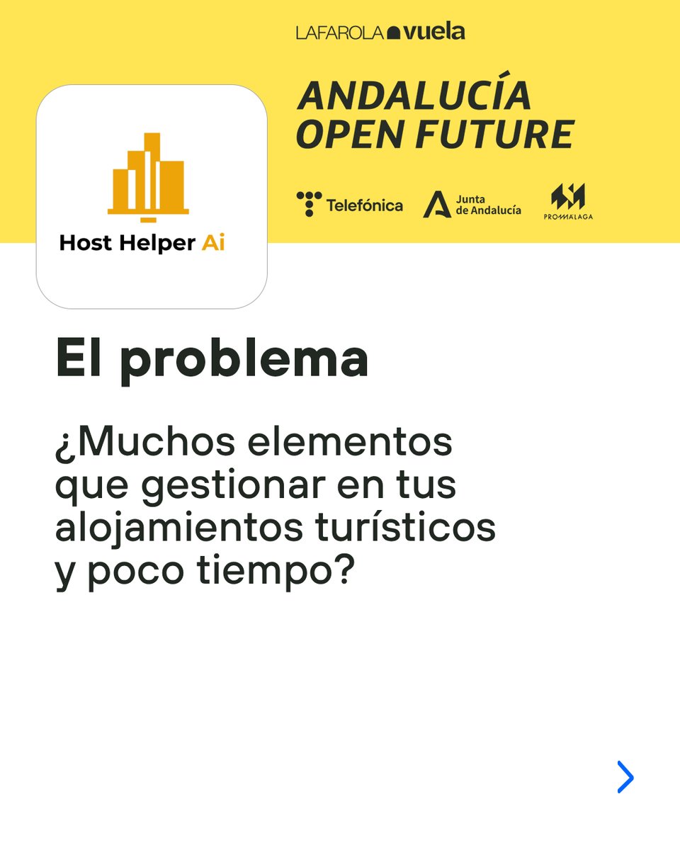 OpenFuture_And's tweet image. Gestiona tus alojamientos con Host Helper. 🚀

✅ Conserje virtual 24/7 y registro SES.
✅ Automatización de check-in y limpieza.
✅ Control de domótica y ahorro energético.

Escala tu negocio sin complicaciones técnicas.💻

Más info 👇
andalucia.openfuture.org/startups/host-…

#SmartHome