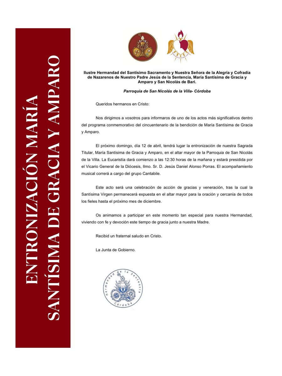 Hermandad Sentencia tweet media