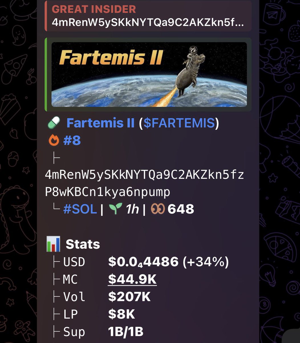 Whaler091's tweet photo. Ca>>

4mRenW5ySKkNYTQa9C2AKZkn5fzP8wKBCn1kya6npump

#degen #memecoin #solana https://t.co/tO57xo3qv9