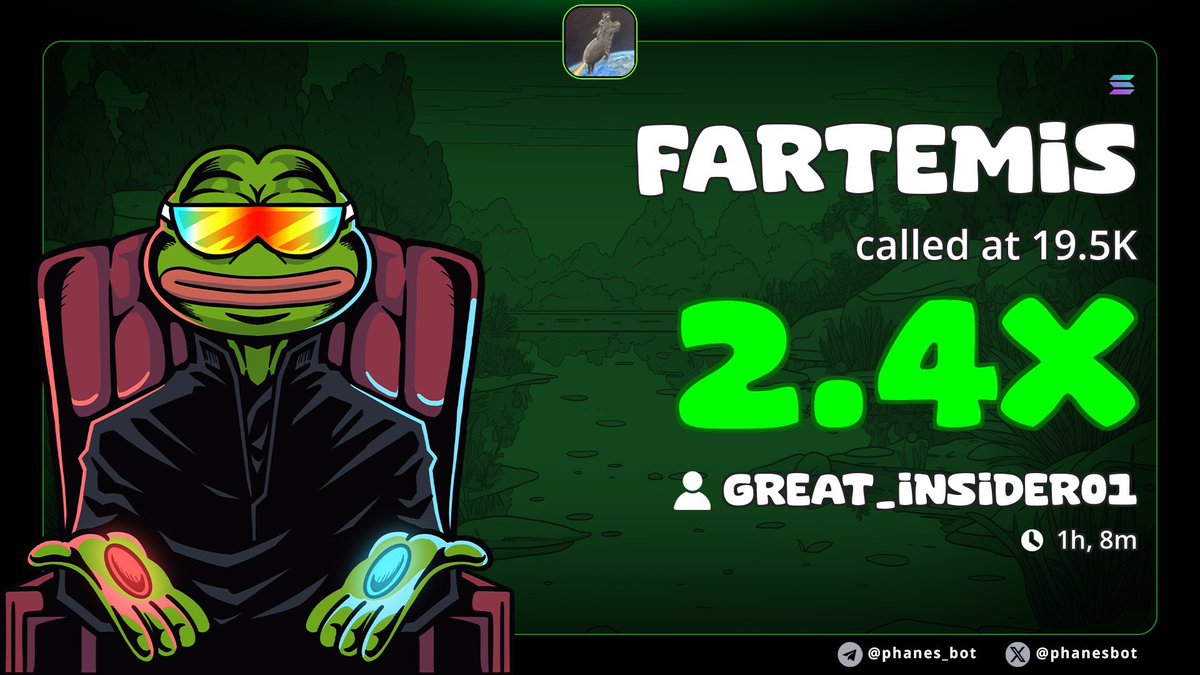 Whaler091's tweet photo. 2x increase from my call $fartemis
Ca>>

4mRenW5ySKkNYTQa9C2AKZkn5fzP8wKBCn1kya6npump

#solana #memecoin #degen https://t.co/MGoxvzDStK