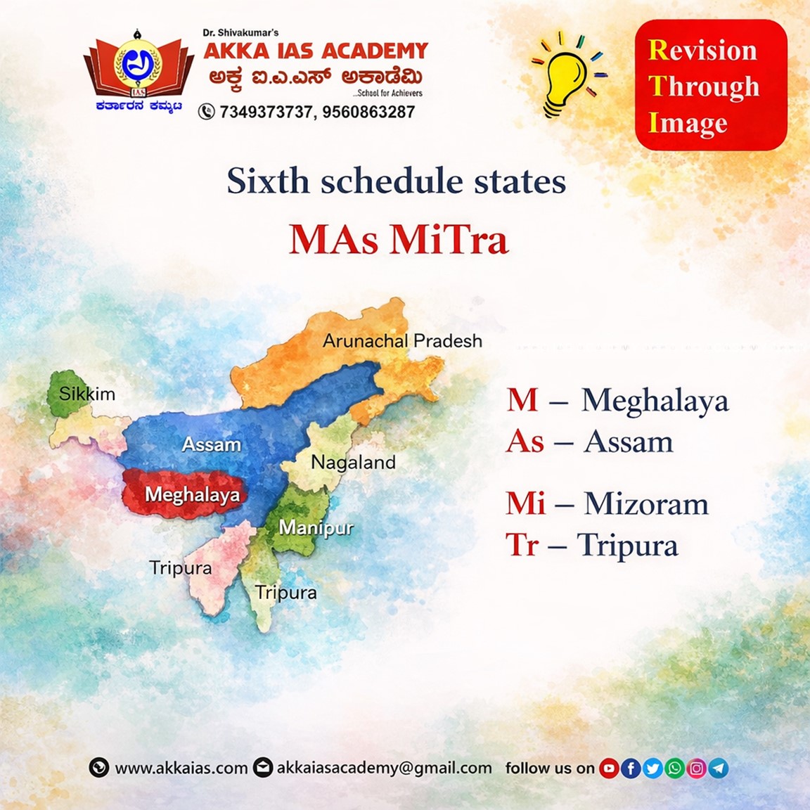 IasAkka's tweet photo. 💡 GS Mnemonics Alert!
🧠 Retain facts faster with proven memory techniques!
🎯 Used by toppers to save time and score high!

📍 Mnemonics Mantra Book available on Amazon -https://t.co/eeGWaea0aP

#memorytricks #akkaias #IAS2026 #NextTopperStartsHere #NewBatchAlert 🚨 https://t.co/JpjFZvbWHJ