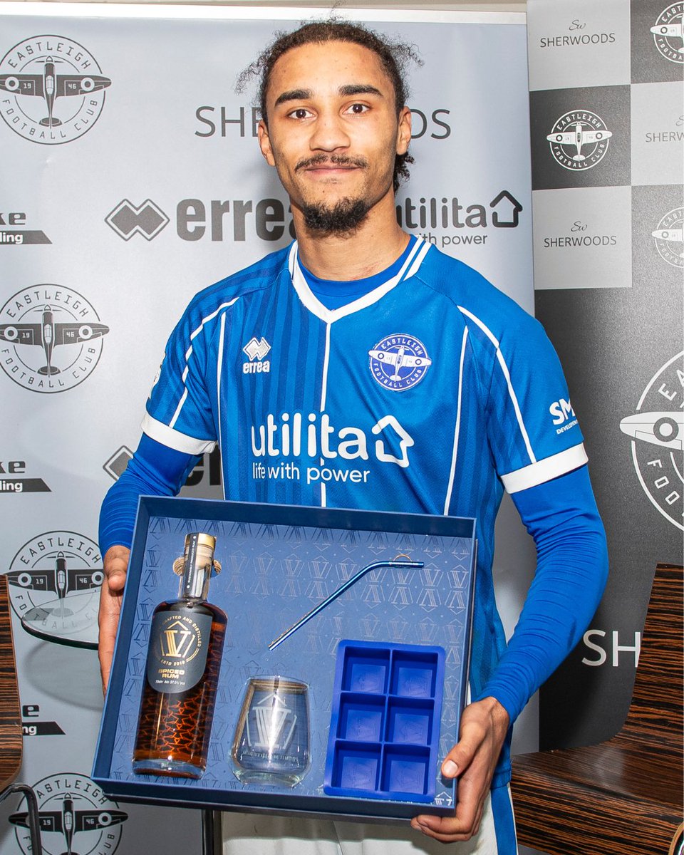 EastleighFC's tweet photo. Believe it or not, Aaron Blair was selected as your MOTM yesterday! 🏆

🥃 @vrumofficial https://t.co/3Yljt5QPXV