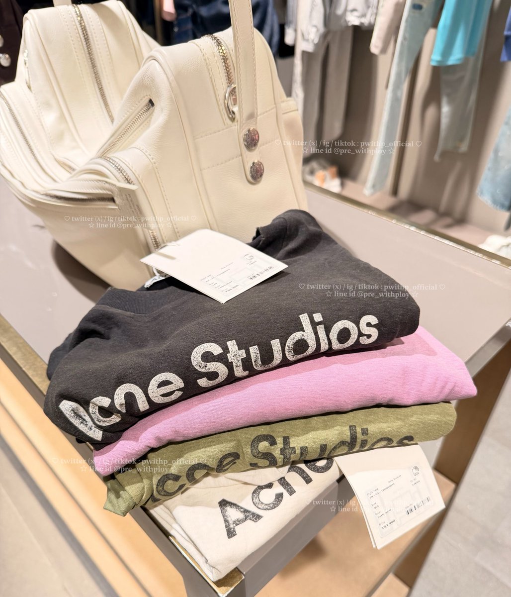 pwithp_official's tweet image. 💘🧸 Acne studios วนอยู่อย่างนั้น
น้ำหอม-เสื้อ-กางเกง-ผ้าพันคอ-กระเป๋า!

ตอนนี้แบรนด์จำกัดการซื้อแล้วน้า
📍 2 ชิ้น ต่อแบบ ใน 2 อาทิตย์ ต่อคน 

#prewithploy จะทยอยเก็บออเดอร์ให้นะคะ
ค่าตัวคอยเช็คตลอดน้าเพราะไม่เท่ากันในแต่ละครั้งที่ซื้อค่ะ +