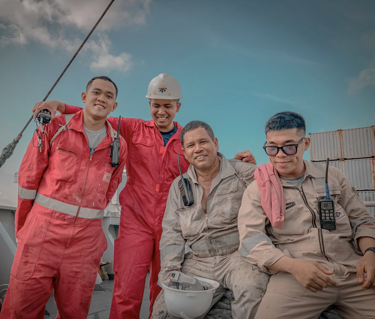 Marlow_Group's tweet photo. Photo Comp Winners! Theme this time "Camaraderie at Sea", capturing spirit of #LifeAtSea – the people, teamwork &amp; dedication that keep ships moving &amp; running smoothly. 🚢⚓📸 Well done to all; Congrats to winners👏 Check out #MarlowNavigation Newsletter 📰 https://t.co/aJOMQdDYPS https://t.co/JY2wP8wqk3