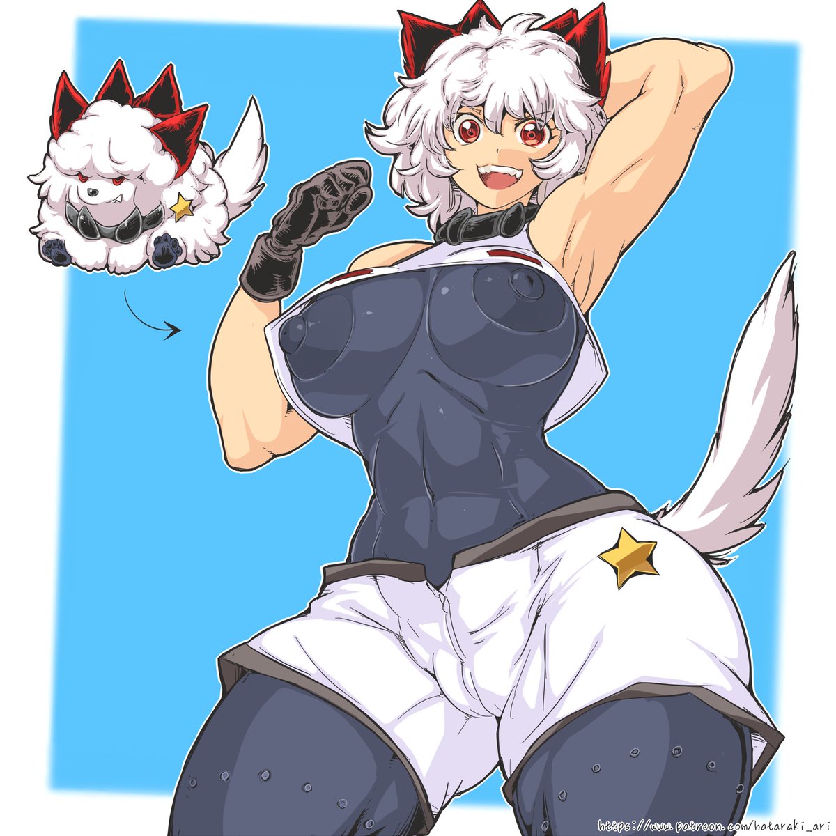 「KKKKKKKKK(K9) patreon: subscribestar: 中間」|ハタラキ有のイラスト
