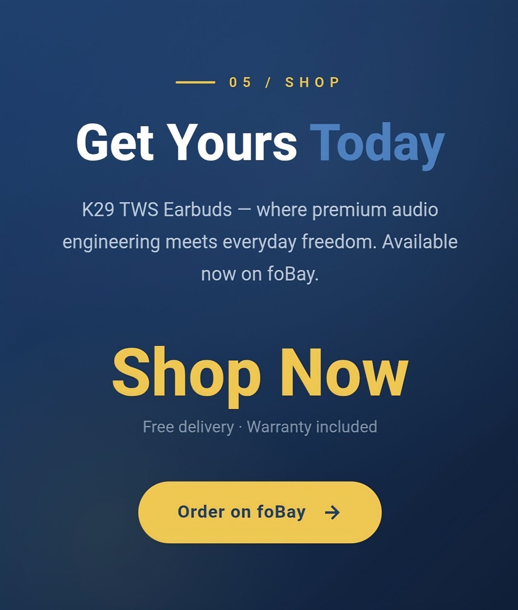 thikbaybd's tweet photo. K29 TWS Earbuds - Not just another product. This is how I build systems, brands, and real value.

I'm MD Faysol Miah (FAYRAX) -

Founder of thikBay, building from zero with Al, strategy, and execution
.

#K29Earbuds #thikbay #thikbayceo #faysolfrx #faysolcreative https://t.co/FronJSESfn