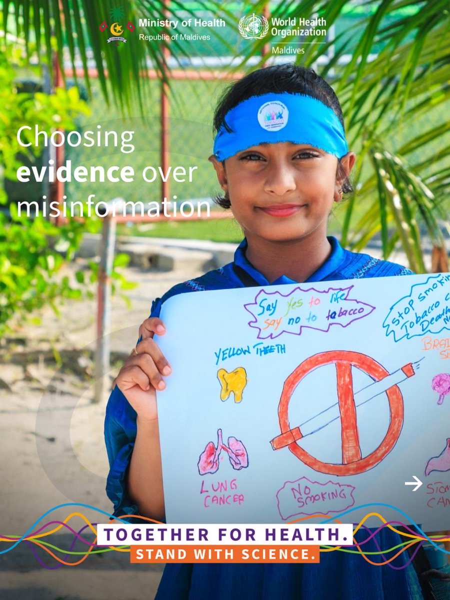 MoHmv's tweet photo. Today is World Health Day 💙

This year’s theme “Together for Health. Stand with Science.” reminds us that science is what helps us save lives, prevent diseases through vaccines, and make better health decisions every day. https://t.co/0ivJWcibs0