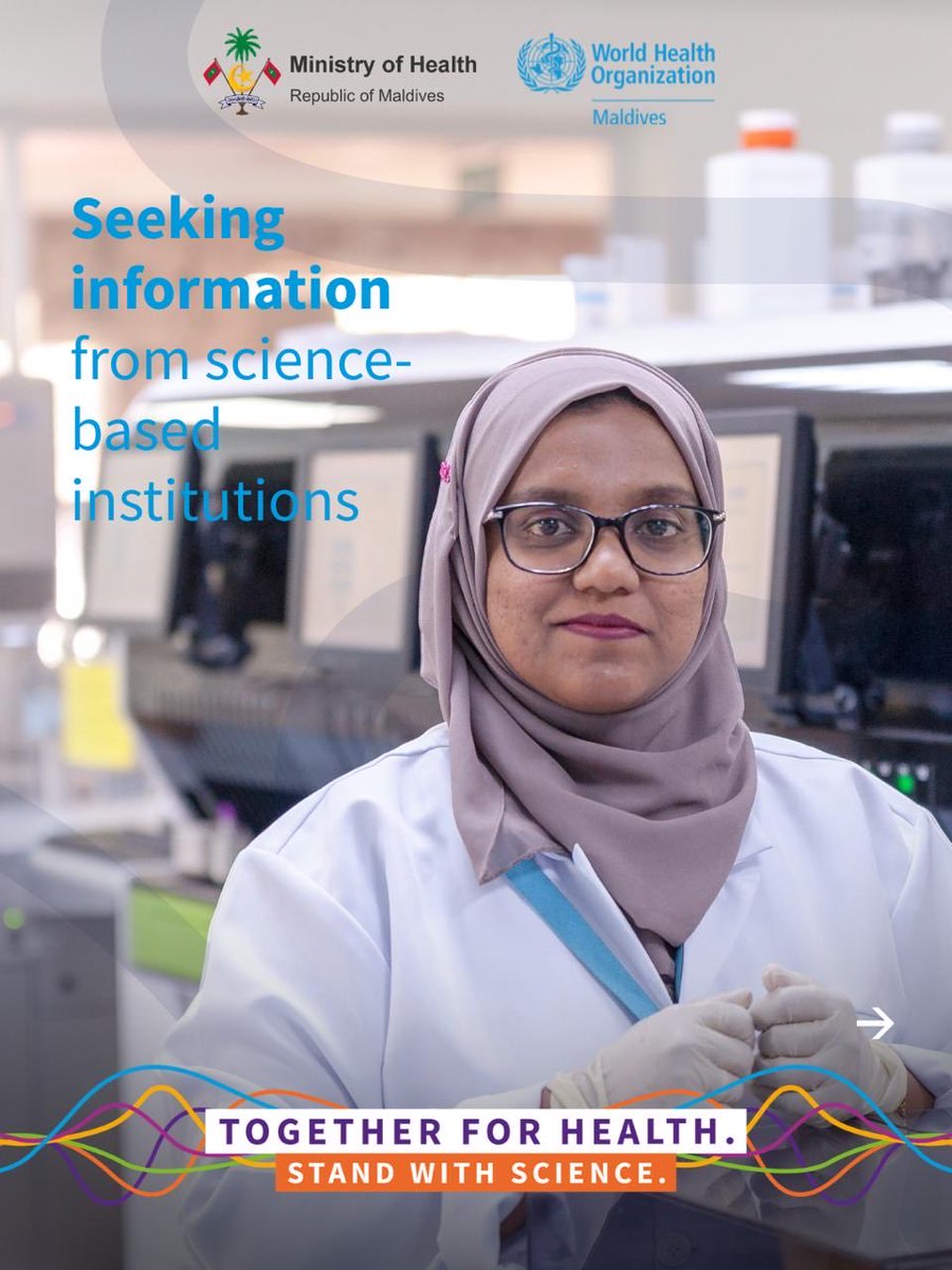 MoHmv's tweet photo. Today is World Health Day 💙

This year’s theme “Together for Health. Stand with Science.” reminds us that science is what helps us save lives, prevent diseases through vaccines, and make better health decisions every day. https://t.co/0ivJWcibs0
