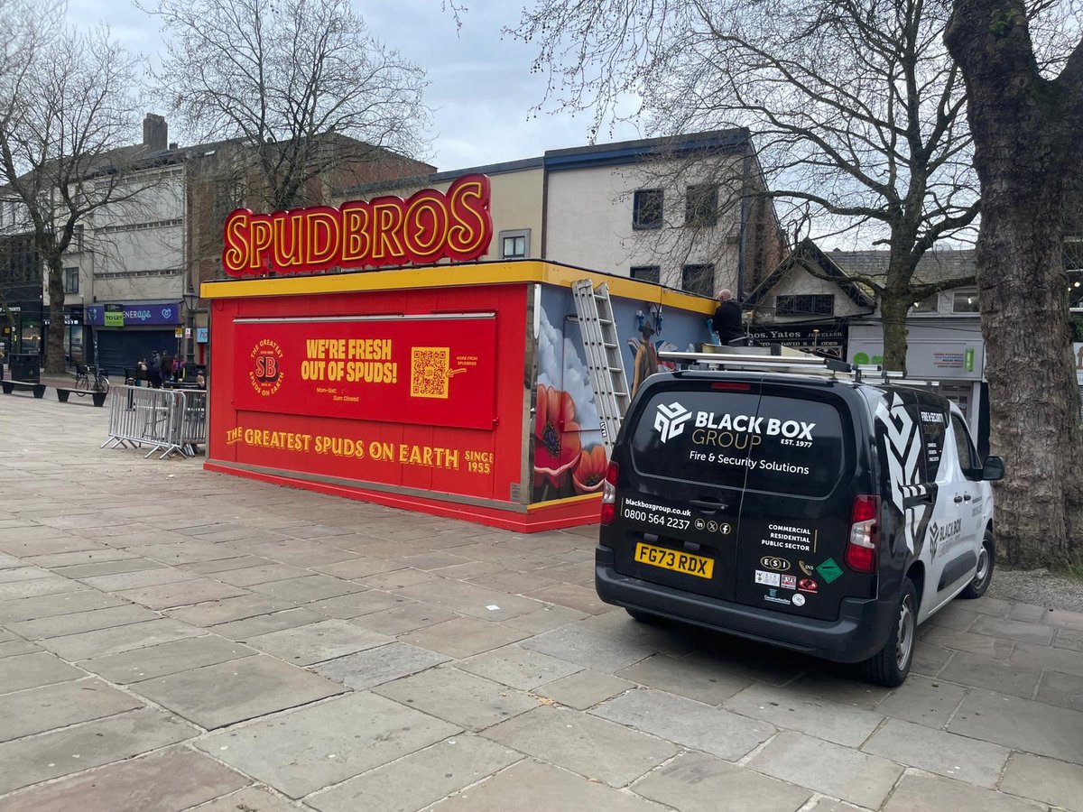 blackboxsec1's tweet photo. Proud to be working with local food truck turned global brand @thespudbrothers
Black Box Group installed a state-of-the-art Ajax CCTV system, protecting their business and journey to international success!
#LocalBusiness #FoodTruck #SpudBros #BlackBoxGroup #AjaxSecuritySolutions https://t.co/YPsVCjYj19