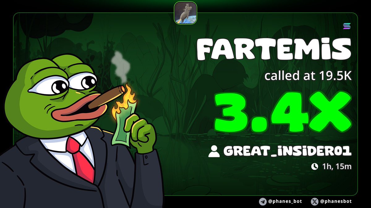 Whaler091's tweet photo. 3x increase from my call $fartemis
Ca>>

4mRenW5ySKkNYTQa9C2AKZkn5fzP8wKBCn1kya6npump

#solana #memecoin #degen https://t.co/tMkhY3s14r