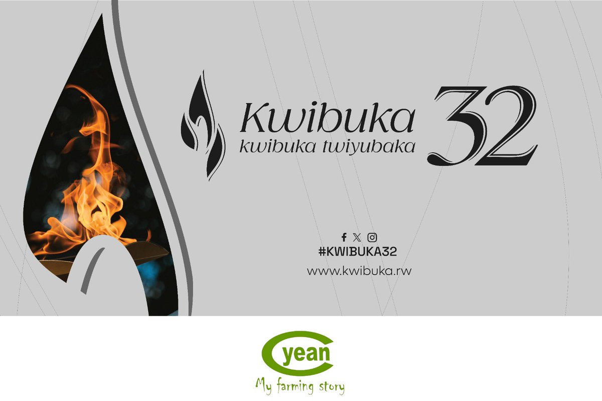 YEAN_Agro's tweet photo. Twifatanyije n'abanyarwanda n'inshuti z'u Rwanda Kwibuka ku nshuro ya 32 Jenoside yakorewe Abatutsi muri 1994. 
Twibuke Twiyubaka.

#Ntibizongera https://t.co/Gp7hUVzRr7