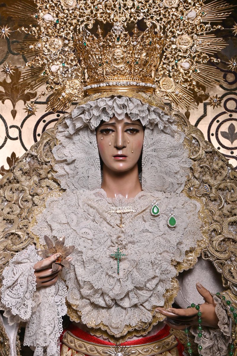 pasoyesperanza's tweet photo. Así se presenta María Santísima de la Esperanza en la Basílica tras la pasada salida procesional del #JSEsperanza.

📸 @FernandoRUIzNar 
#CofradíasMLG https://t.co/evtDjxhMsG
