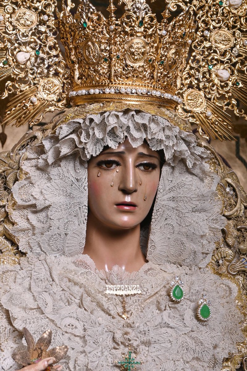 pasoyesperanza's tweet photo. Así se presenta María Santísima de la Esperanza en la Basílica tras la pasada salida procesional del #JSEsperanza.

📸 @FernandoRUIzNar 
#CofradíasMLG https://t.co/evtDjxhMsG