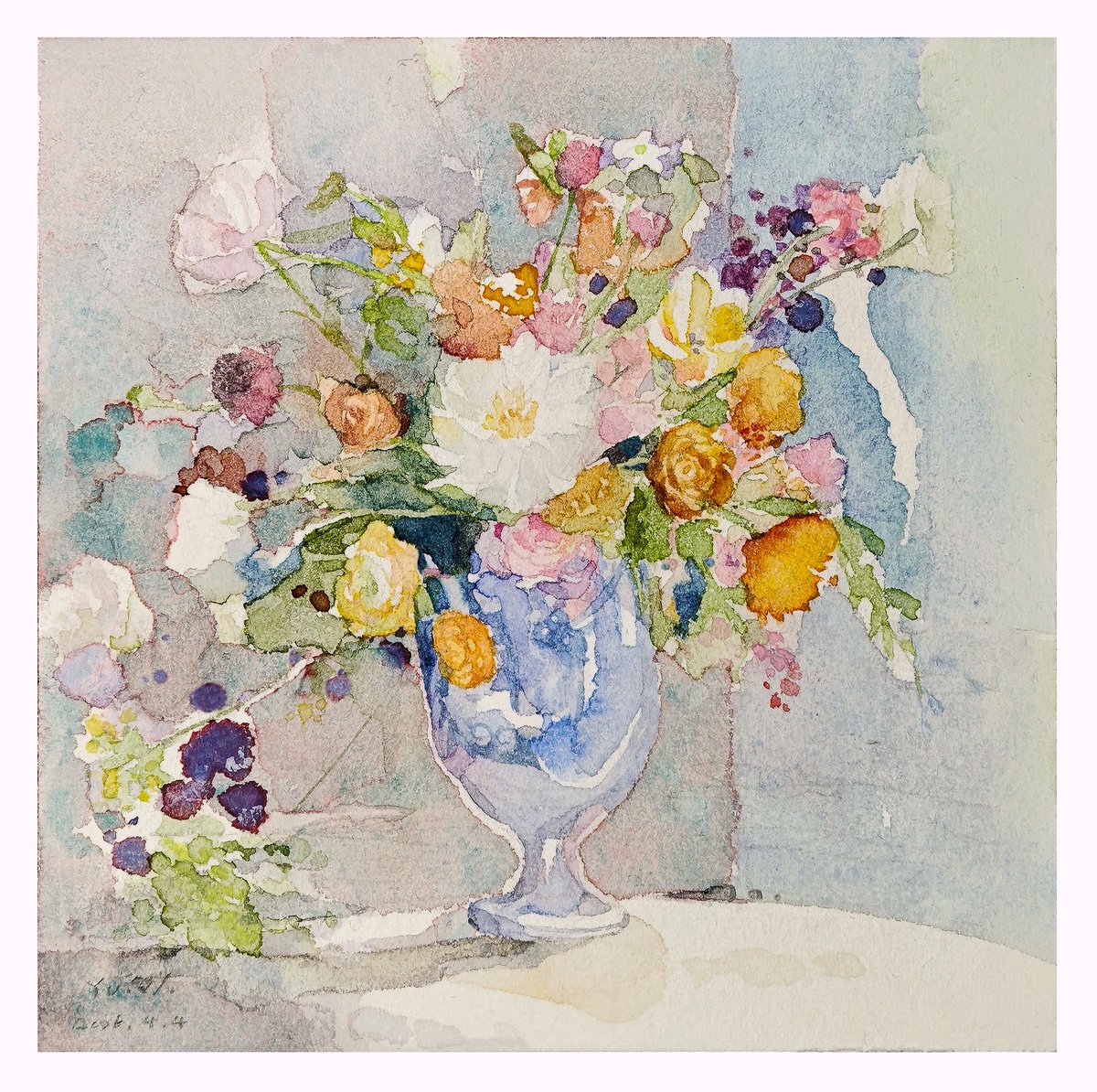 982934156's tweet photo. turner透明水彩絵具 
10×10cm 紙本水墨 
《塑花印象》Yu☼X https://t.co/00BrpwZP4R