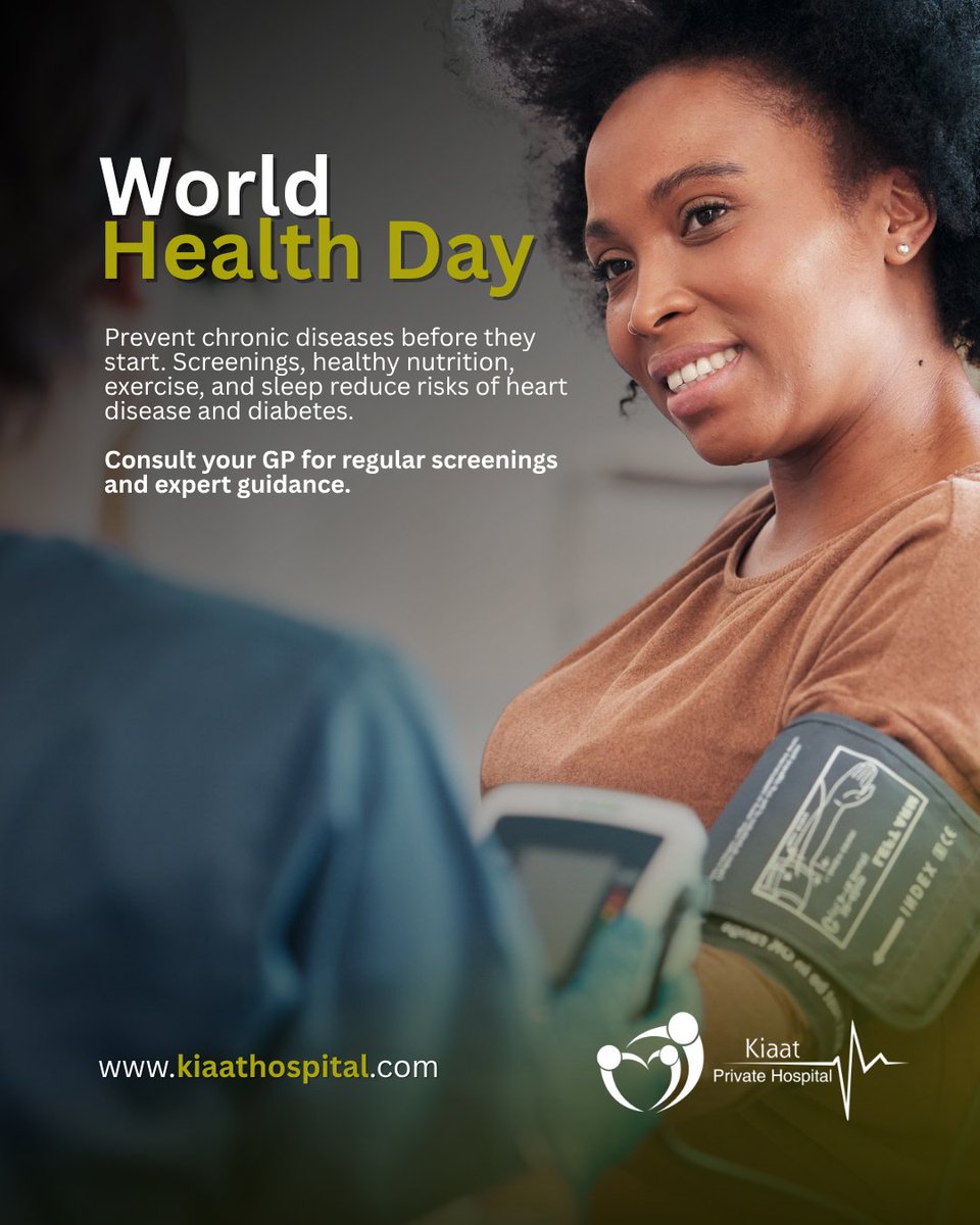 PrivateKiaat's tweet photo. Regular screenings, balanced nutrition, regular exercise, and quality sleep all play a critical role in reducing the risk of chronic conditions like heart disease and diabetes.
Your GP is your first line of defence, guiding early detection and everyday health decisions. https://t.co/MZNAdLlSeU