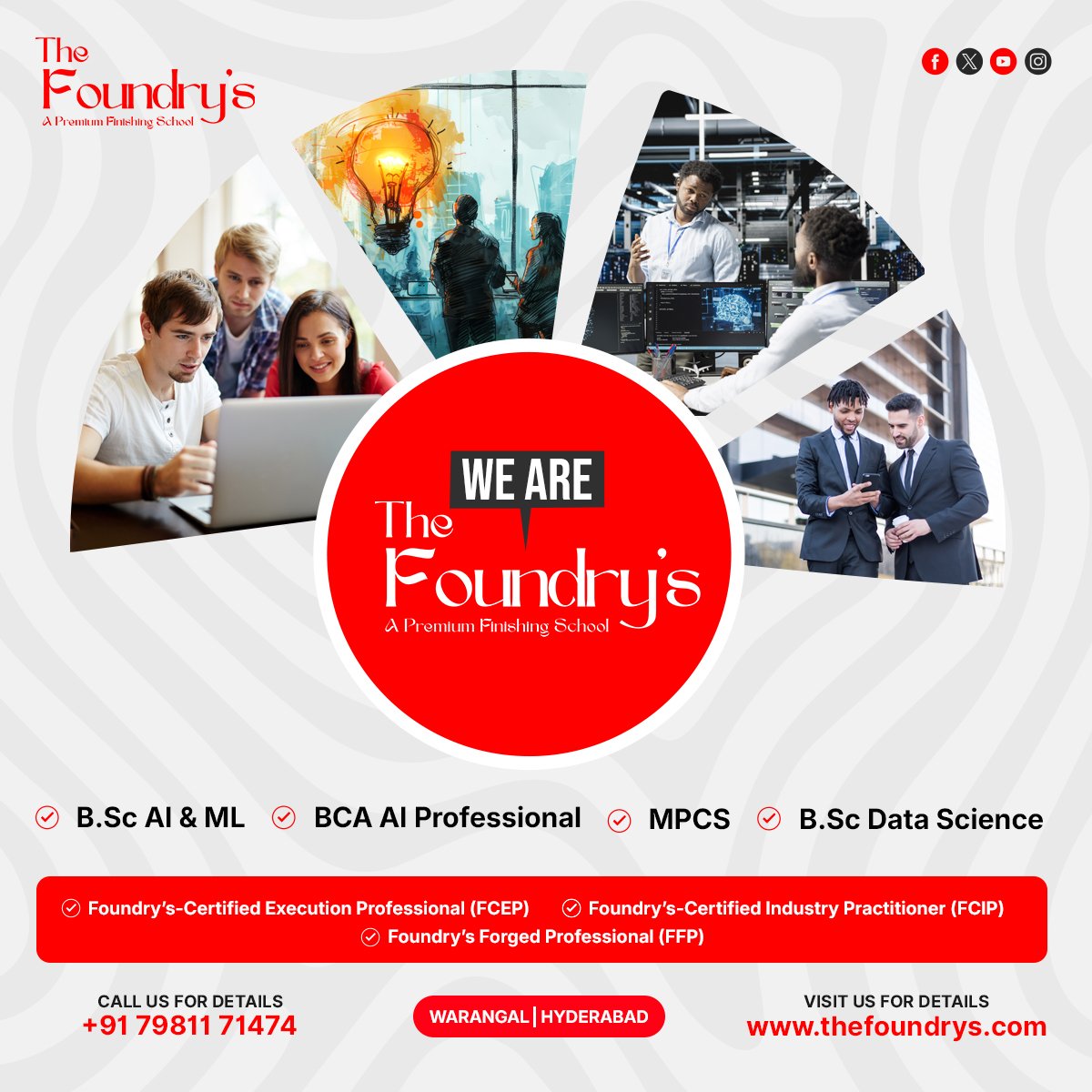 thefoundrys's tweet photo. Where Degree Meets Real Industry Skills,
Build your career in AI
Program Highlights
✅ Designed AI Program,✅ Future-Focused, Innovation-Driven Learning
🌐 Website:https://t.co/e58X0lV2Ut
📝 Apply Now:https://t.co/iysMUQXqii
💬 WhatsApp Chat:https://t.co/CRAKDrBOer https://t.co/2ffS7GWDON