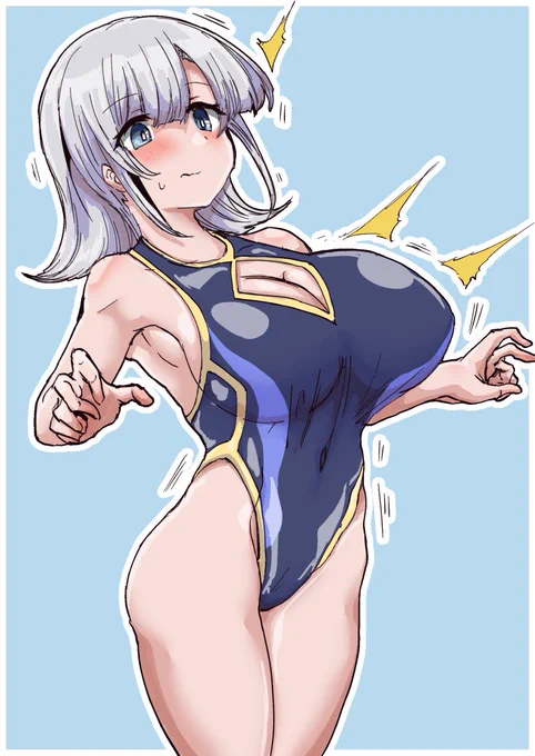 今日の日課は水着巨乳化⇔貧乳化彩澄りりせさんです