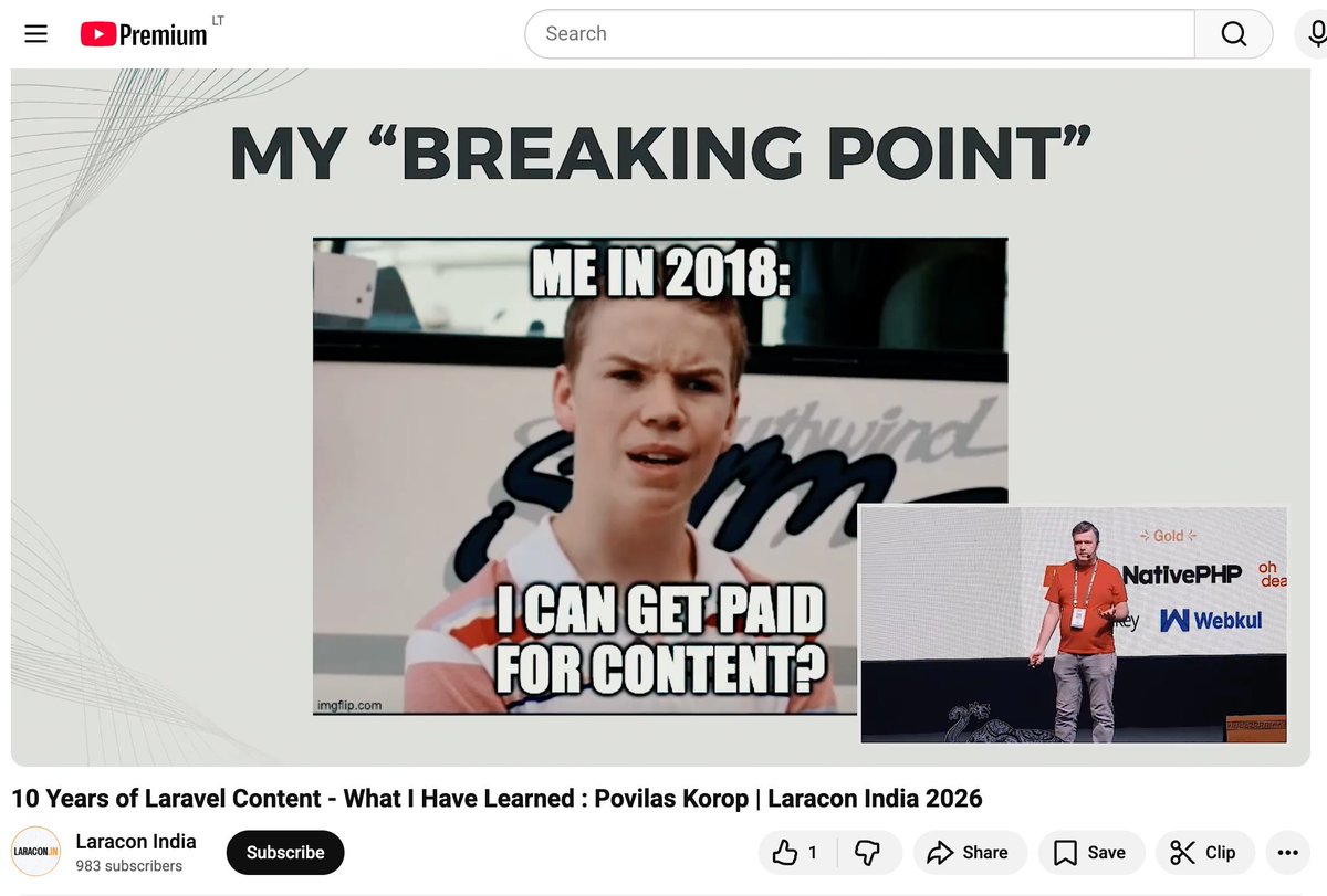 Povilas Korop | Laravel Courses Creator & Youtuber tweet media