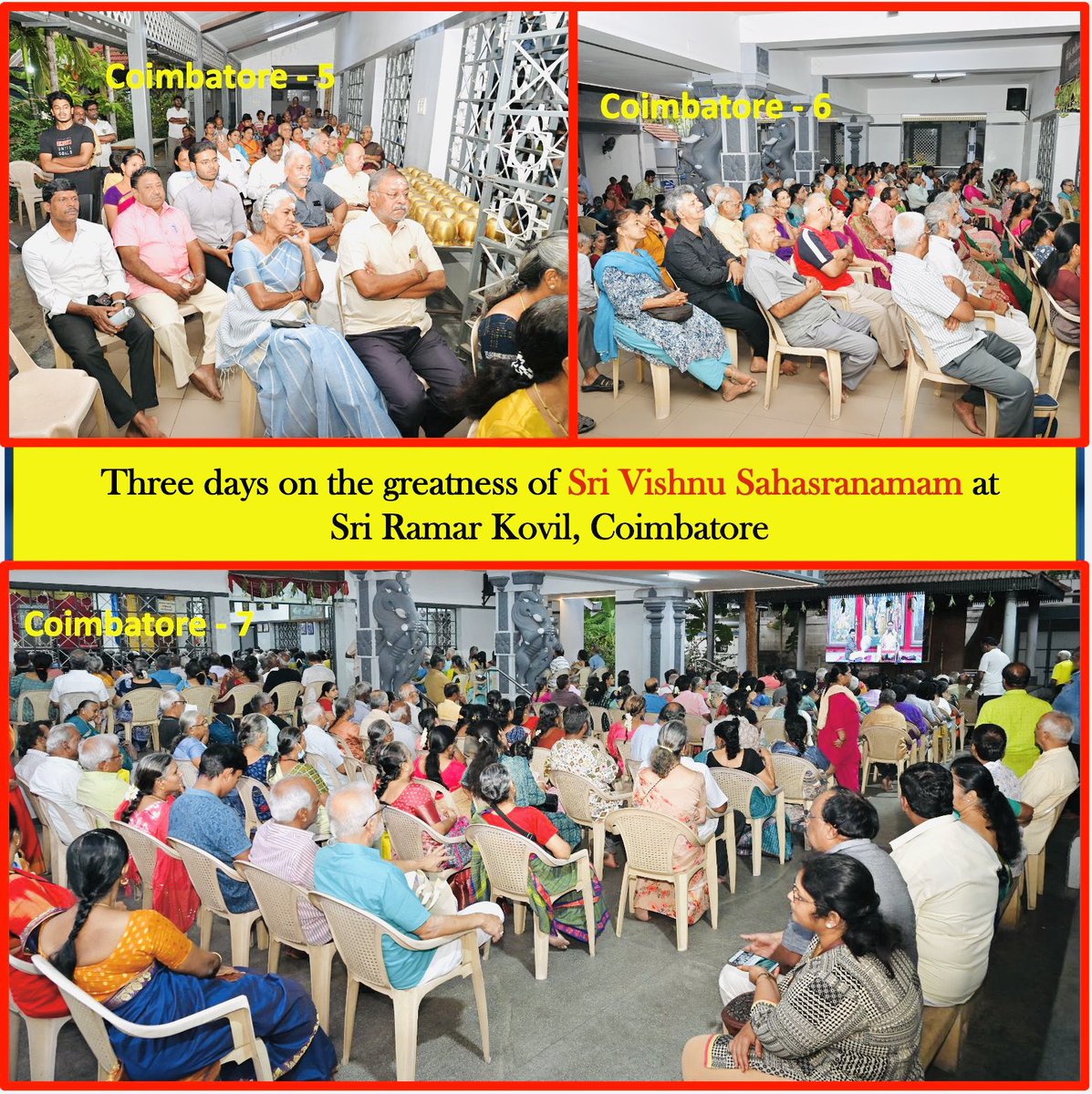 dushyanthsridar's tweet image. Beside the #Chennai Margazhi season, Tours Abroad &amp;amp; Yatras, #RamNavami season is hectic travelling! It was a divine feeling to be amidst the #Astikas in #Mysuru, #Chennai, #Bengaluru, #Secunderabad, #Coimbatore &amp;amp; #Palakkad ❤️ &amp;amp; deliver 17 continuous discourses!!! Thanks to all