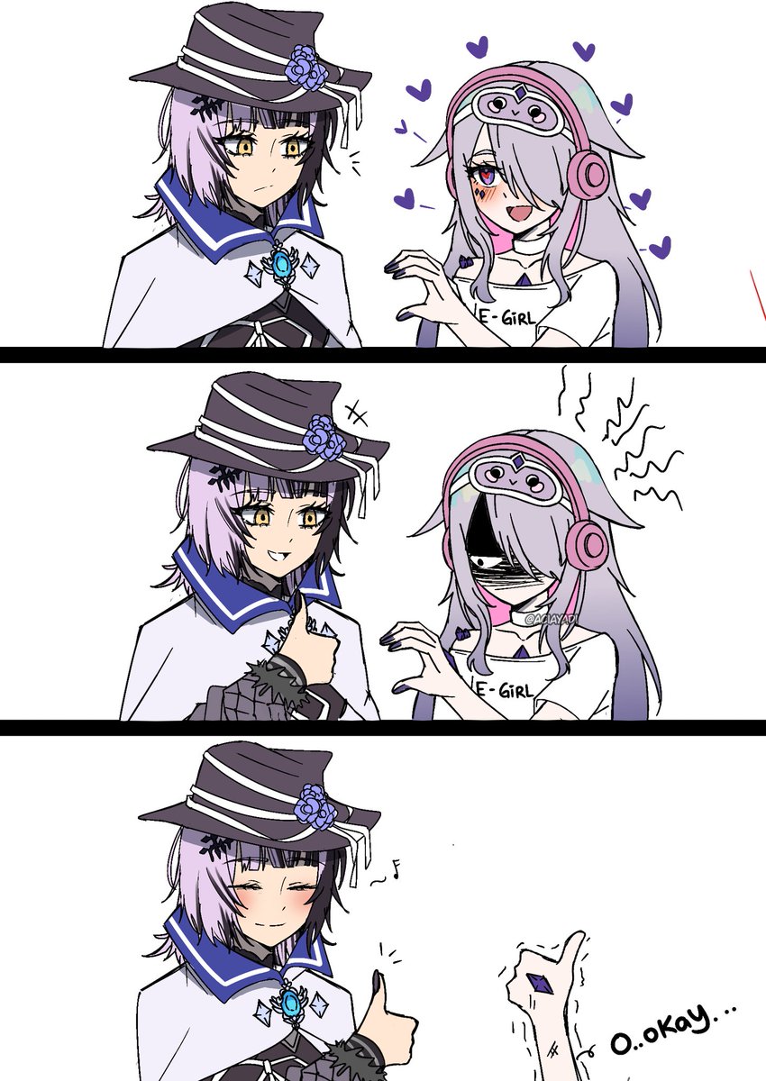 aciayadi's tweet image. Clingy E-Girl 😱

#bijoulwed #shiorinsketch #HololiveEN