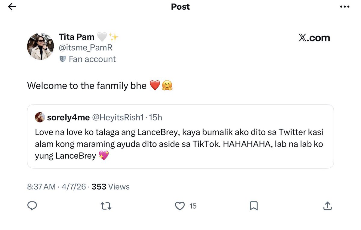 Tita Pam 🤍✨ tweet media