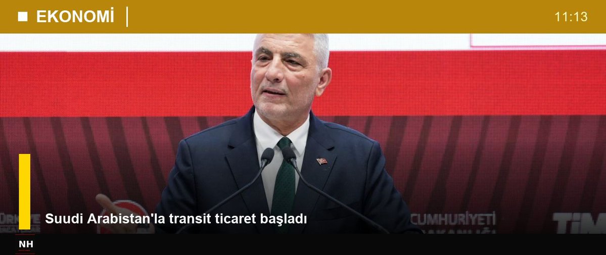 Ekonomi Gündemi

Ticaret Bakanı Ömer Bolat, Suudi Arabistan'la yapılan anlaşmayla transit ticareti başlattıklarını açıkladı. 
- Türkiye'nin ihracatını mal ve hizmetler bazında artırmaya çalıştıklarını söyledi.
- Üreticileri üretim destekleriyle ve yatırım teşvikleriyle