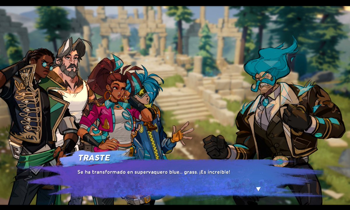 ACPorrua's tweet photo. Hoy se lanza en todas las plataformas People of Note, de Annapurna Interactive, un JRPG musical muy colorido y lleno de humor que tuve el placer de localizar junto con @FerMoreiras y David Martínez. Testeo de
@Iago_Alvarez. ¡Espero que lo disfrutéis! https://t.co/eHTZUp1mhI