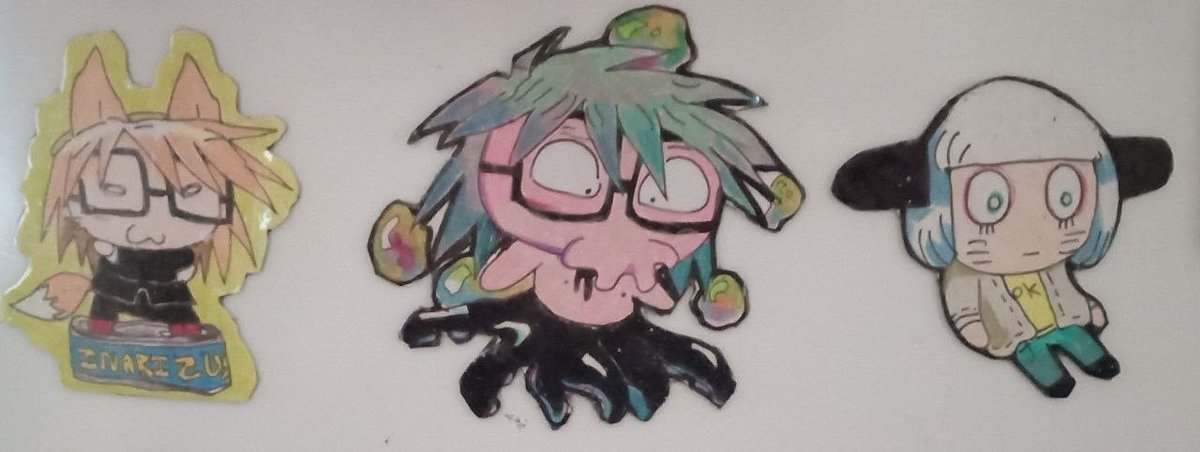 Suikazuralabel's tweet image. made lemonade: 3 old flake designs can't be reprinted because the actual stickers are not existed. SO Cap redrew them for upcoming clear sheet. Thank you for your understanding
この3つは実物が見つからなかったということでスキャンできず、新しくCAPに描いてもらいました。
#ranfren