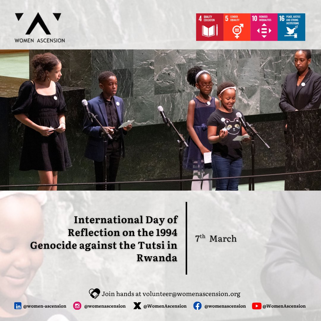 WomenAscension's tweet photo. #Women #Empower #InPower #Leadership #WomenAscensionLeadership2030 #UnitedForImpact #GenocidePrevention #NeverAgain #HumanRights #Peace #Truth #EndHate #Accountability #Awareness #SDG4 #SDG5 #SDG10 #SDG16 #SDG17 #WomenAscension #Global https://t.co/4b0R1Sp3tB