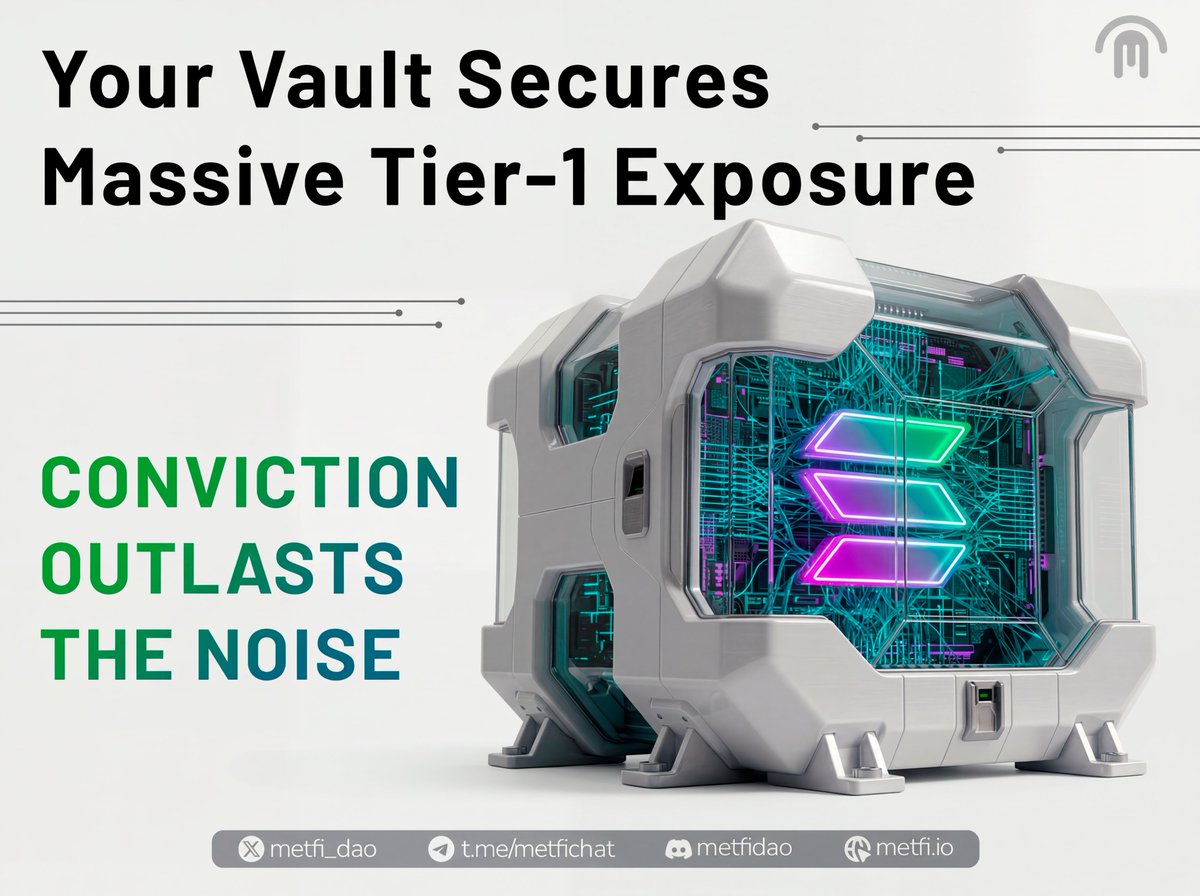MetFi_DAO's tweet image. The hardest part of crypto isn't picking the right Layer-1, it's having the conviction to hold it. 

The MetFi Treasury has already secured massive $SOL positions, giving your Vault pure exposure so you can ignore the noise.

👉 metfi.io

#MetFiDAO #Staking #Web3