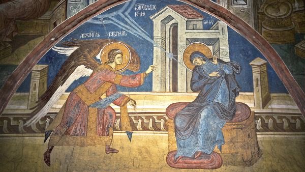 Annunciation, Mileševa and Dečani monasteries, Serbia