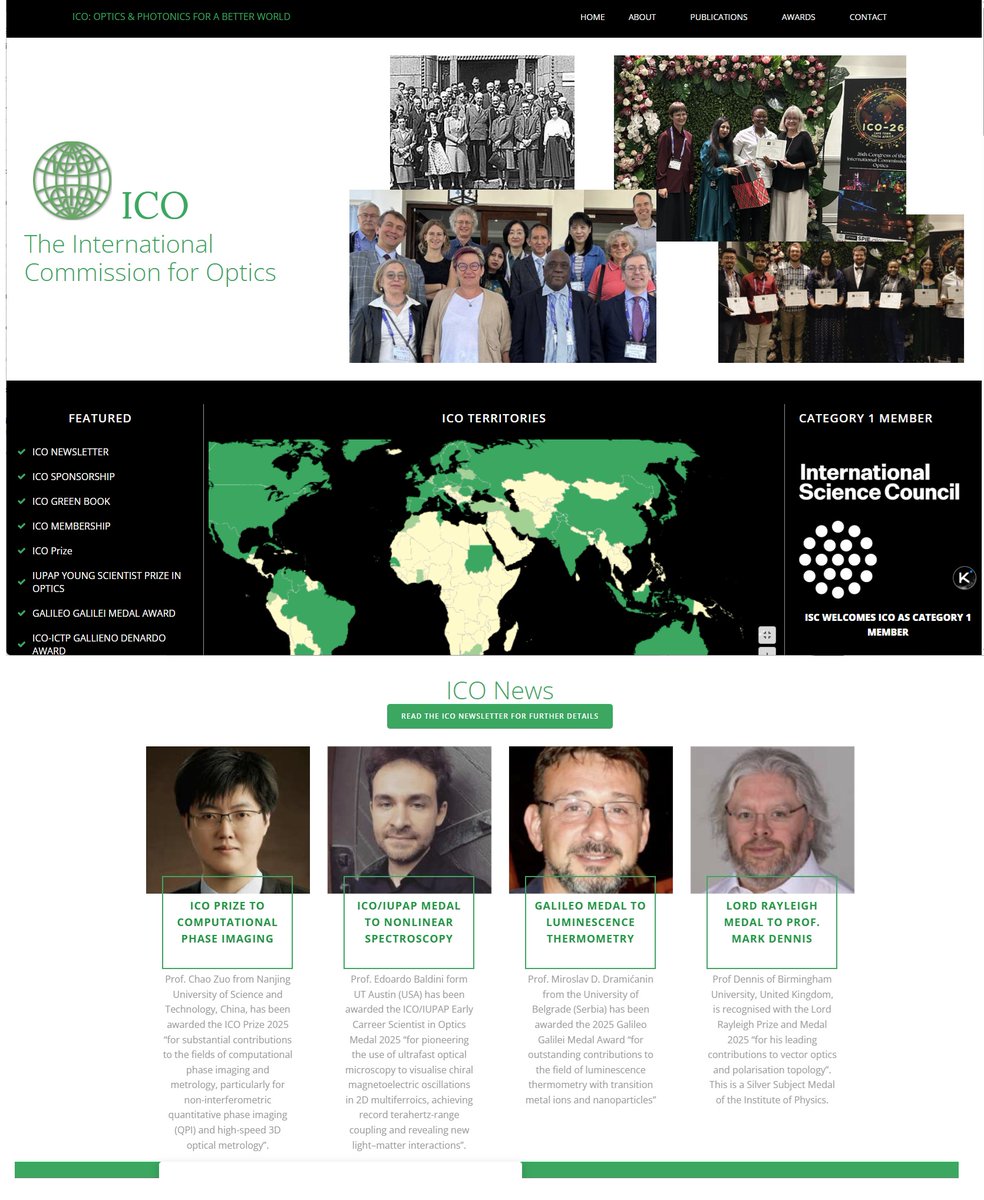 SCILab_NJUST's tweet photo. Prof. Chao Zuo has been awarded the 2025 International Commission for Optics (ICO) Prize. 

This award recognizes his substantial contributions to the field of quantitative phase imaging and optical metrology. 

Details here: 
https://t.co/SzzLasKxlq

#optics #NJUST #SCILab https://t.co/Jk6srDTAPP