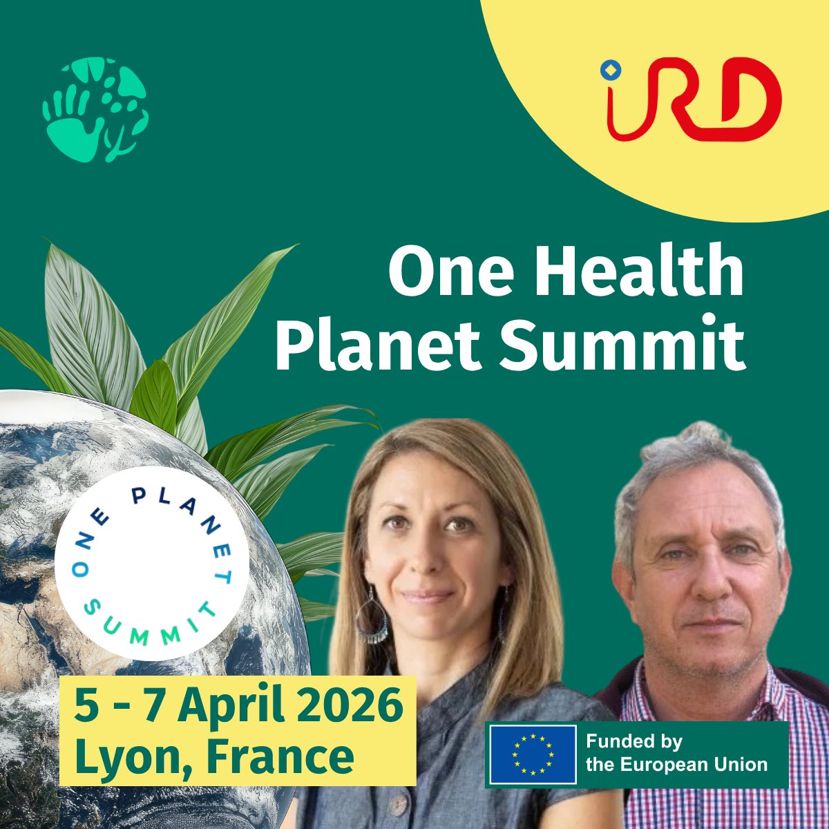 BcomingEU's tweet photo. 🌍 The One Planet Summit is happening now in Lyon (Apr 5–7)!

Proud to see IRD involved:
📅 Apr 6 – Rodolphe Gozlan presented our One Health Food Security brief

📅 Apr 7 – Marine Combe shares BCOMING work in Marseille

#OneHealth #BCOMING https://t.co/KKoSc4wwjJ