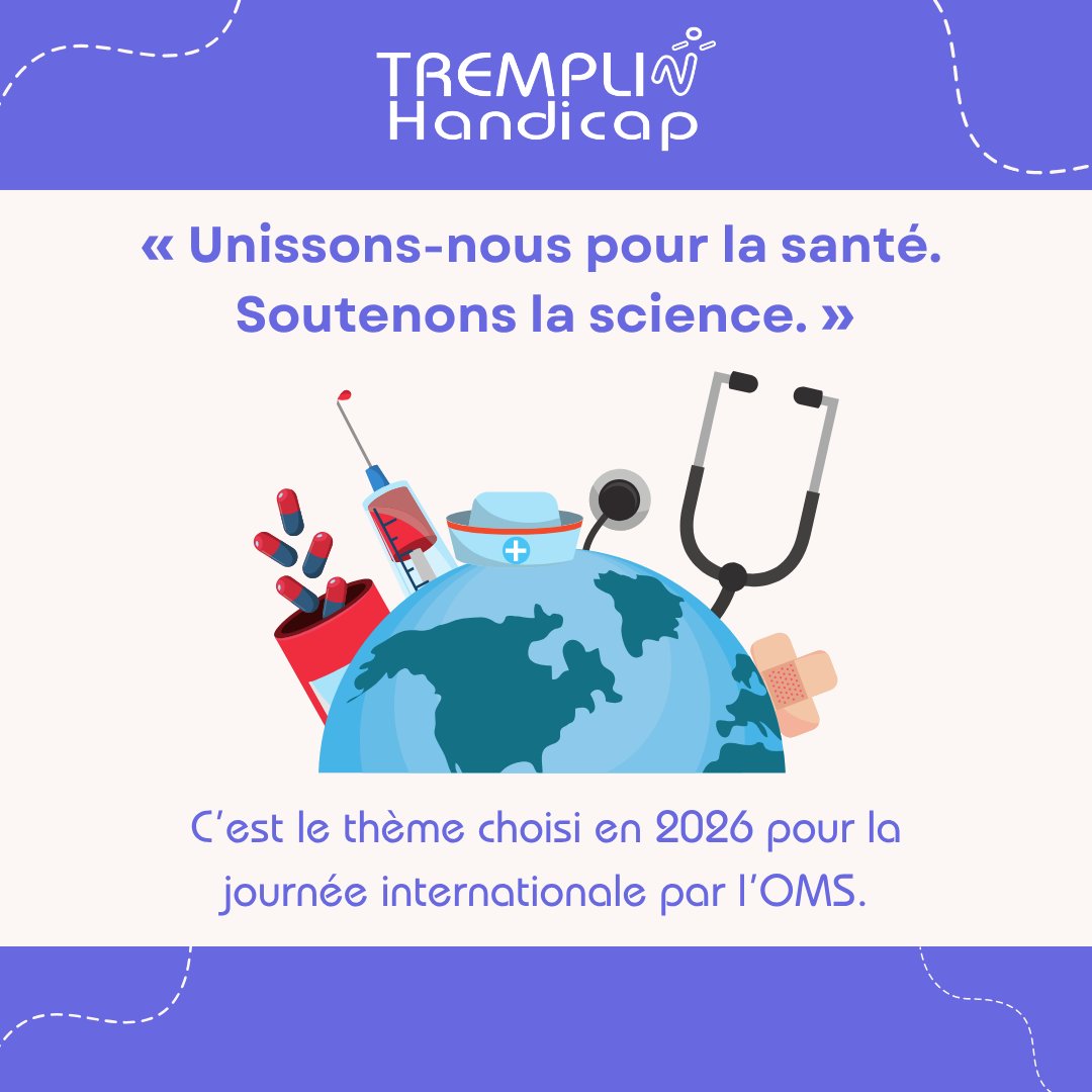 TREMPLIN_HANDI's tweet image. La santé, c’est aussi l’inclusion.
En cette Journée mondiale de la santé, soutenons les jeunes en situation de handicap dans leur parcours vers l’avenir.
#handicap #inclusion #santé