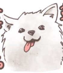 lifuka_drowing's tweet photo. LINEスタンプ発売中！！サモエドって検索して上から10番目くらいに出てくるよ https://t.co/eCVFgHlpLp