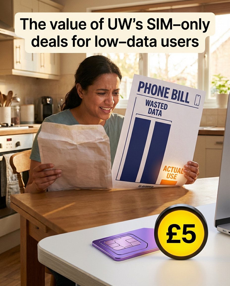 calljeff_UW's tweet image. Paying £20+ a month for data you barely use? 📱 UW's Essential Max SIM is 10GB, unlimited calls and texts, EU roaming included, for just £5/month. No contracts. No catches. DM to save or read more 👉 calljeff.co.uk/blog/the-value… #SIMOnly #UW #SaveMoney