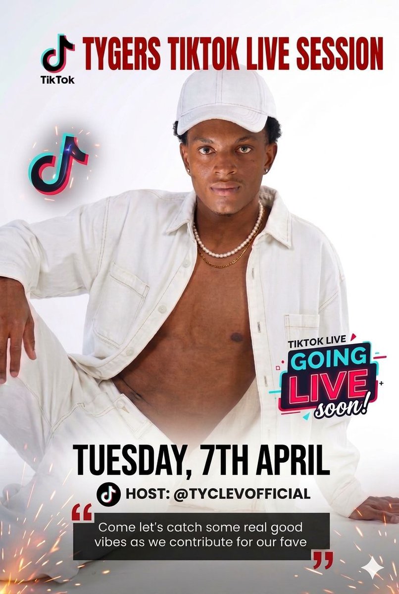 tyclevofficial's tweet photo. Don’t let anybody guilt-trip you 💯 Keep the energy strong for Tyclev!

Tygers , let’s show up !! Donate,  support and vote BIG for Tyclev. Move with positivity and keep pushing the vision forward 🐅🔥

Also we’ve got a TikTok LIVE today at 1PM ⏰ . Make sure you pull up,  support and represent.  🐅💫

COCO ONE SAID 
TYCLEV UNMATCHED 
UNSTOPPABLE TYCO 

#Coco 
#Tyclev 
#Tyco 
#MercyNicoleAkosuahNisah
#LaryeaDillon 
#PerfectMatchXtra