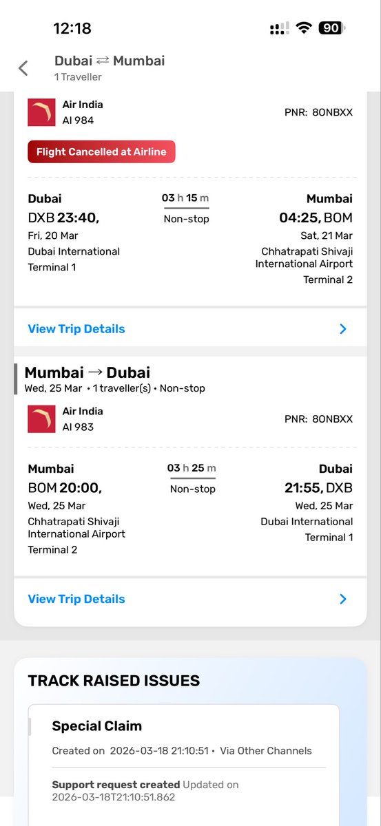 Rsalaskar0607's tweet photo. It’s been a week since my complaint and still no refund. 

Absolutely unacceptable.
Do you have no accountability or concern for customer experience? This issue is publicly visible, yet there is zero action from your end.

I regret booking with your airline and the platform. This level of service is extremely disappointing and unprofessional.

Resolve this immediately.

@airindia @AirIndiaX @GoibiboSupport @goibibo @AirSewaIndia @jagograhakjago @MoCA_GoI @ndtvindia @timesofindia @htTweets @IndianExpress