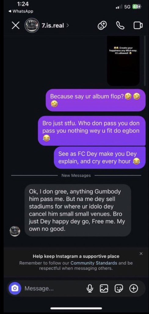 WizStatz's tweet image. This was actually the genesis of the whole issue that led Burna Boy took his dogs to ambush DJ Tunez.
He had earlier taken a direct shot at innocent Big Wiz through a fan, and DJ Tunez subtly responded with a cruise video.