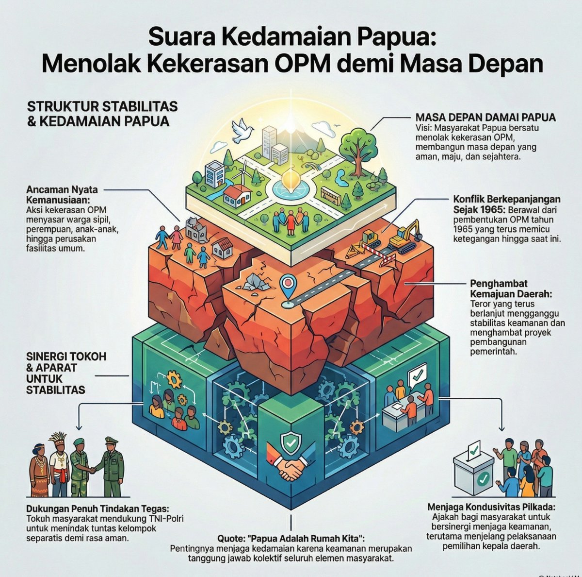VeloveNadiaa's tweet photo. Pemerintah Hadir untuk menjaga keamanan dan kesejahteraan rakyat Papua https://t.co/UdvR9TiYjW