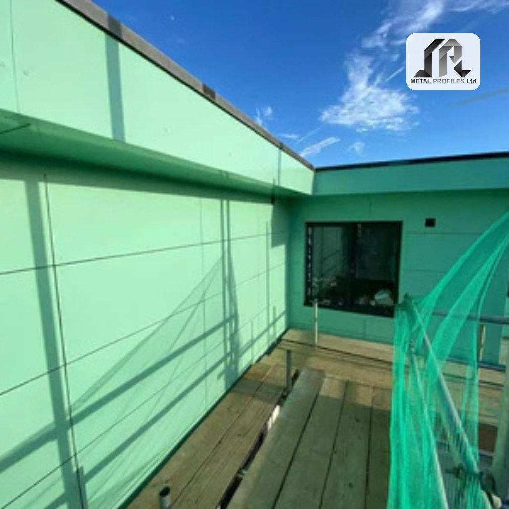 A facade upgrade that delivers more than just looks.

3mm aluminium panel system

✔ Strong structural support
✔ Improved insulation performance
✔ A2 fire-rated compliance
✔ Modern Feather Green finish

Built for performance. Designed for long-term durability.