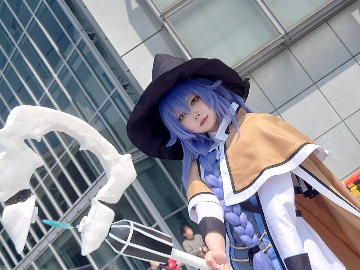 Oumi2211's tweet image. お写真撮らせていただきました‼️素敵なお写真撮れて良かったです！✨可愛い姿で撮影させていただきました！

Cosplay 無職転生　ロキシー

めいさん（@min_plastic ）
カメラマン📷（@Oumi2211 ）

#AJ #AnimeJapan #AnimeJapanコスプレ #コスプレ