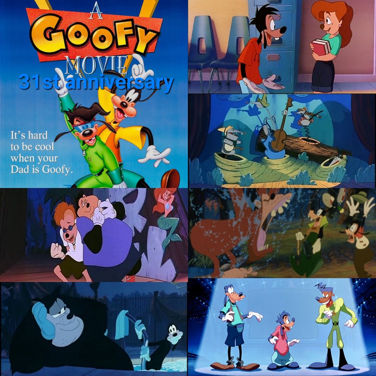 ArenStenslie's tweet image. Today even marks the #31stanniversary of #WaltDisneyPictures's "#AGoofyMovie".
#Disney @Disney #Goofy #MaxGoof #Roxanne @kelliemmartin #PeglegPete #PJ #PeteJunior #BobbyZimmeruski #Stacey @missjuliebrown #Bigfoot #Powerline #PrincipalMazur @dantebasco @BeeGees