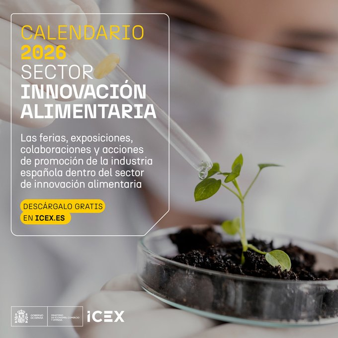 cadecordobaAE's tweet image. 🌍¿Quieres internacionalizar tu empresa #foodtech?

🔎Consulta el calendario global de @ICEX_  con ferias clave como Expo West (LA) o Food Ingredients (Frankfurt), y jornadas en Wageningen, Londres y Singapur.
 🟡⚫️Planifica tu año:  bit.ly/47u4Az8

#internacionalización