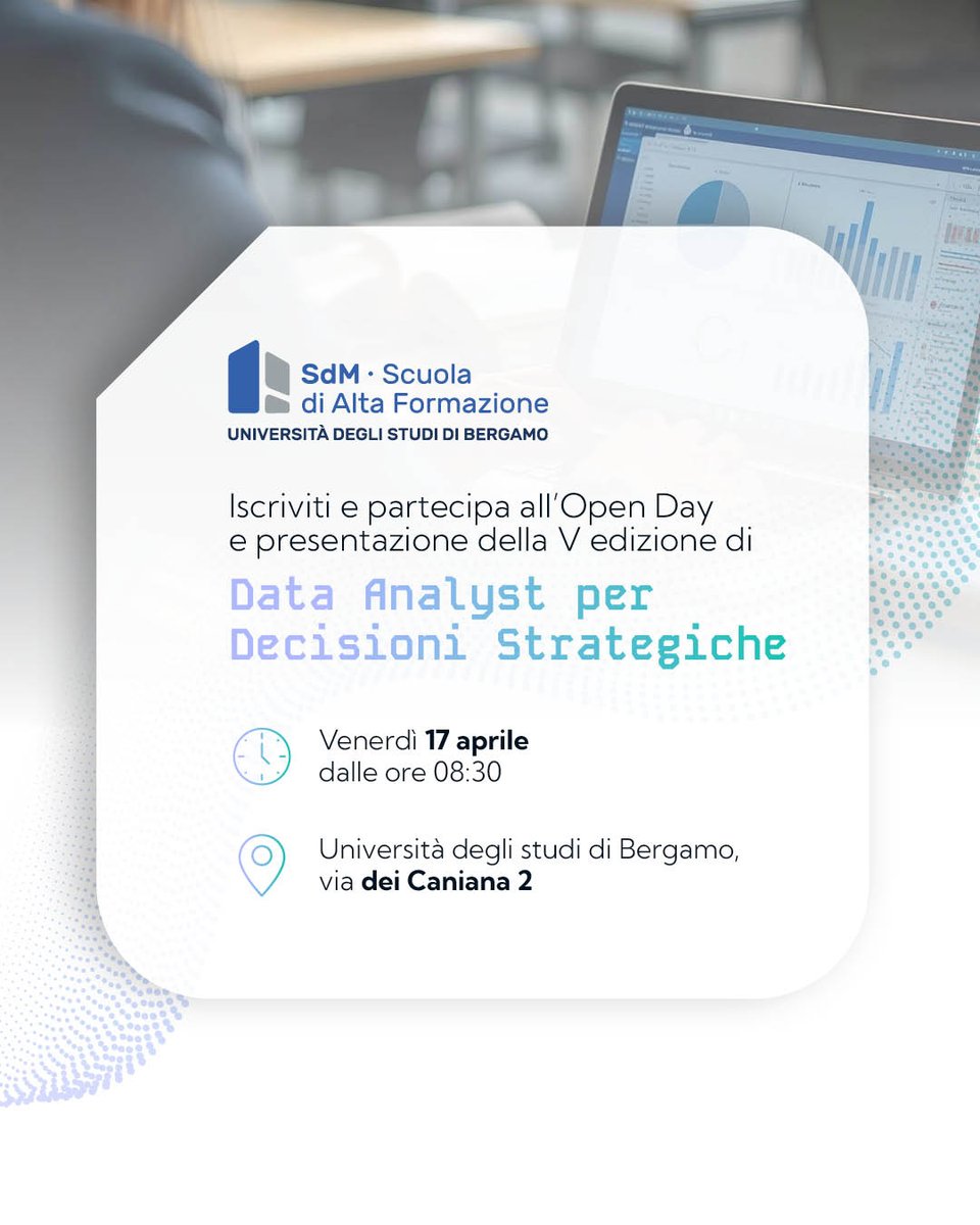 Excellera_Int's tweet photo. Il 17 aprile  il nostro Data Leader, sarà all'Open Day di Data Analyst per Decisioni Strategiche, il corso di SdM Scuola di alta formazione dell'UniBgm con una sessione dedicata all'Etica dell'Intelligenza Artificiale.

Clicca qui per registrarti: https://t.co/LSIGVMfMkM https://t.co/B2wm5b175v