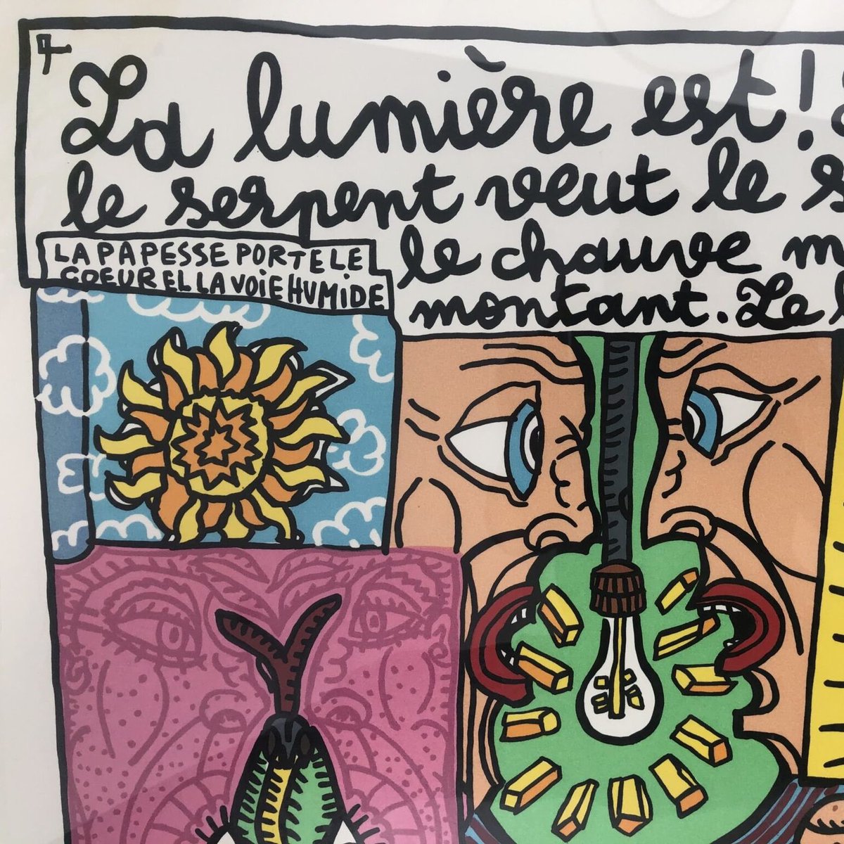 PrintThemAll's tweet photo. Discover the vibrant lithograph “La lumière est!” by Robert Combas—available through Print Them All!⁠
⁠
🔗 Inquire now https://t.co/3Cyd0S6VpU, or contact hello@printthemall.com https://t.co/2Jdf5J9foe
